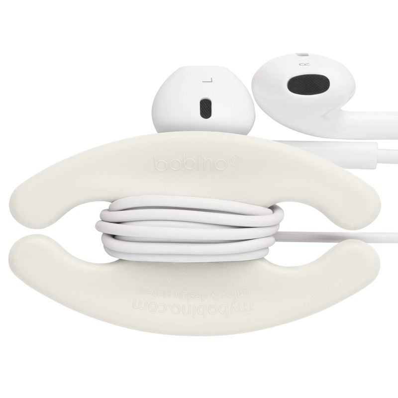 Bobino | Cord Wrap | Cord Organizer | Desk Cable Management | Cord Holder & Cable Organizer | Cord Organizer for Desk Accessories | Cable Holder & Wire Organizer Under Desk | Cord Ties | Small 3 Pack - Image 2